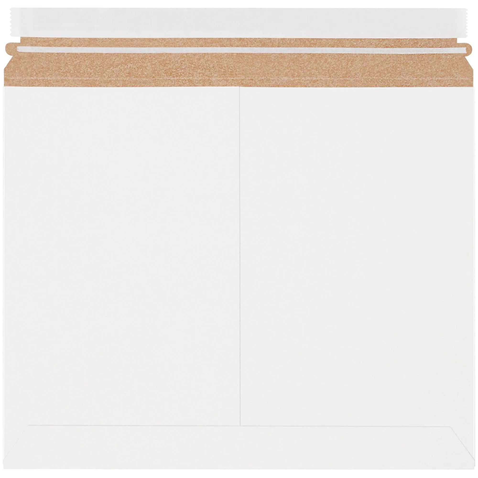 13 1/2 x 11" White Stayflats Lite® Mailers