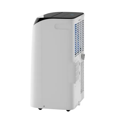 14,000 BTU Portable Air Conditioner Cools Up to 700 Sq.Ft, 3-IN-1 Quiet Portable AC Unit with Remote Control & Installation Kits for Large Room, Campervan, Office, Temporary Space