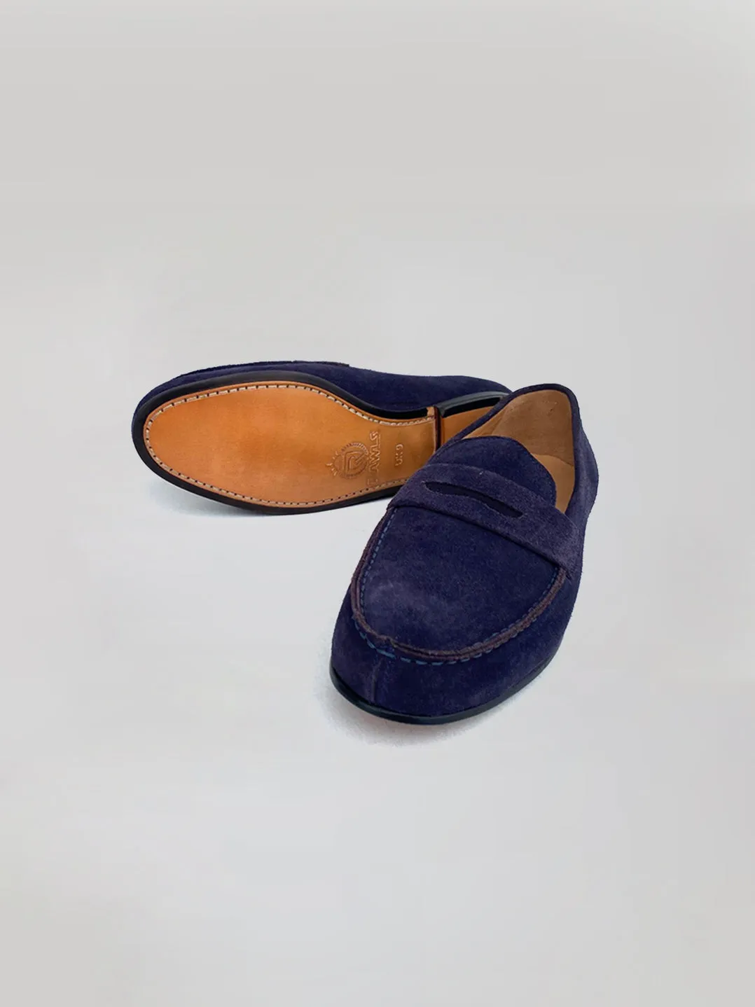 Alfons Loafer - Navy Blue Suede