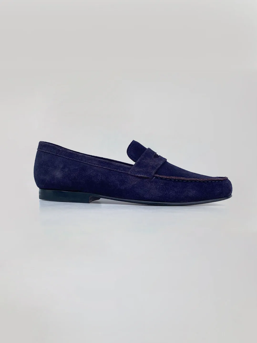 Alfons Loafer - Navy Blue Suede