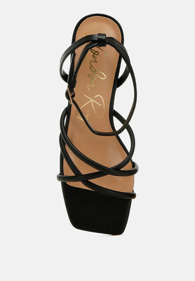 Alyona Low Block Heel Strappy Sandals