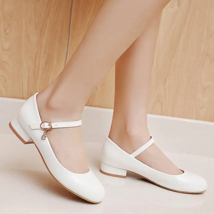 Ankle strap marry jane shoes party dress shoes