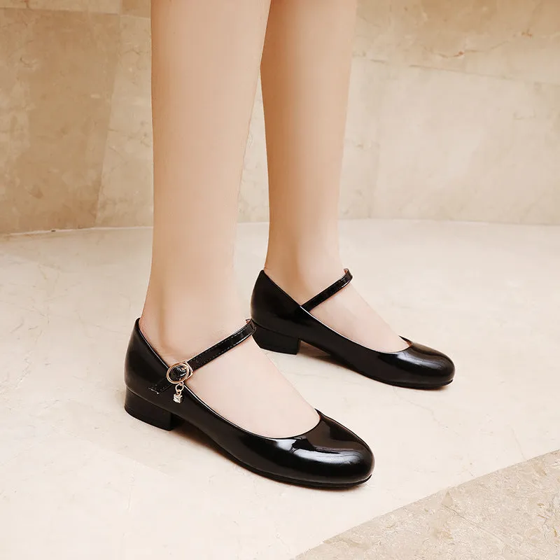 Ankle strap marry jane shoes party dress shoes