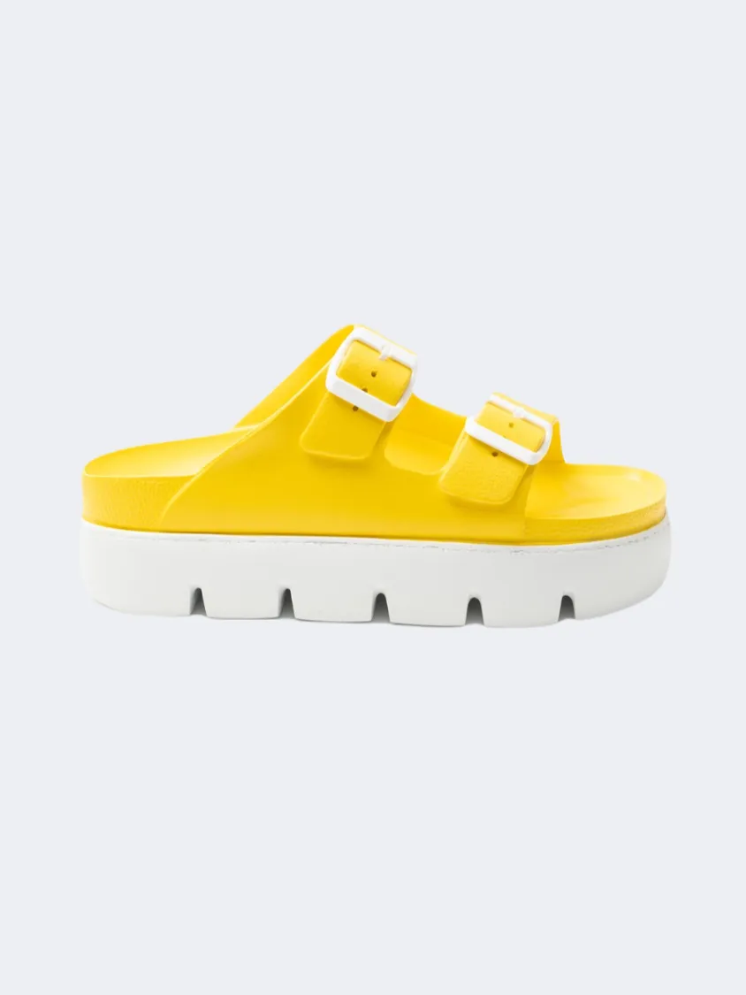 Ateneo Comfort Women Beach Slipper Yellow/White