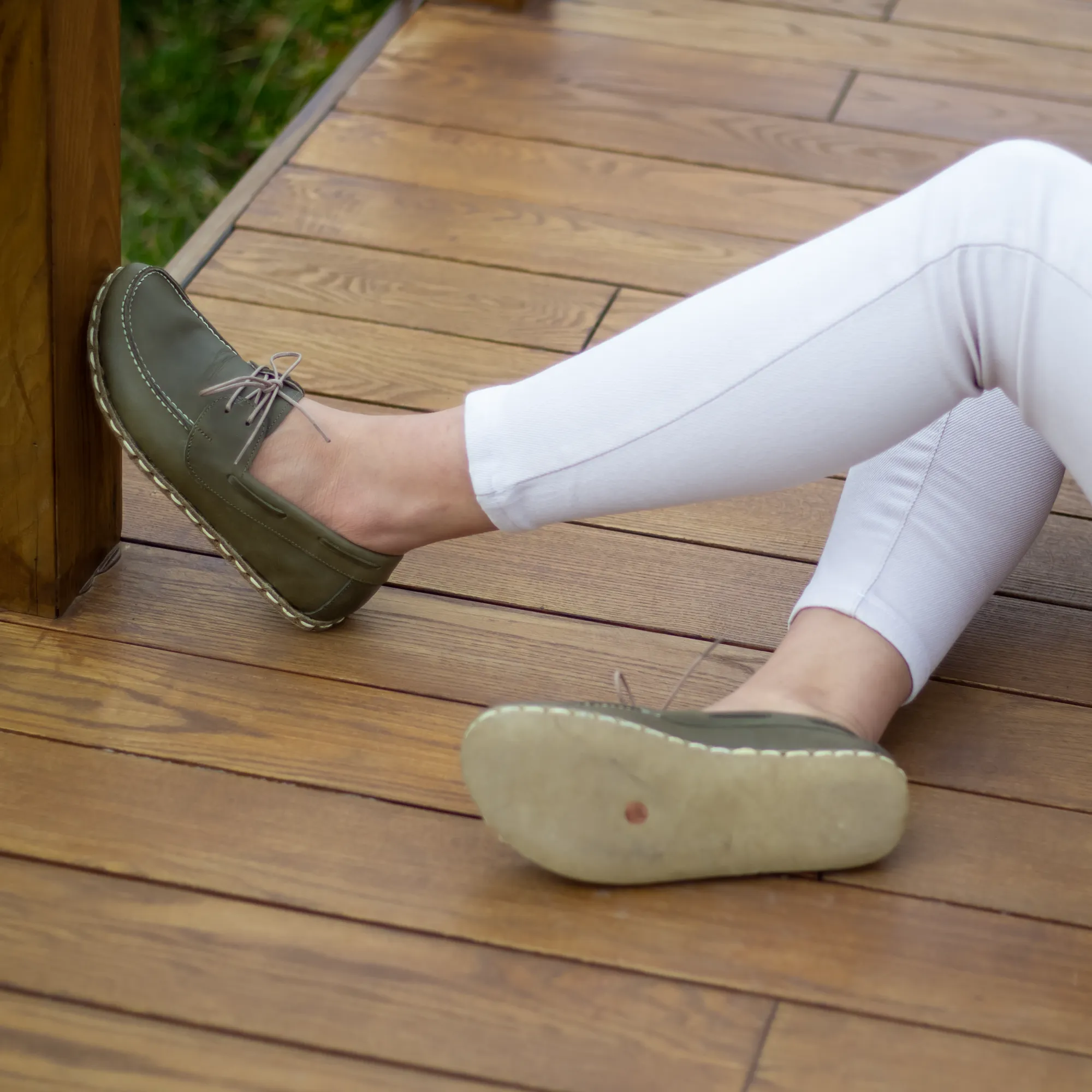 Barefoot Minimalist Shoes Military Green for Women