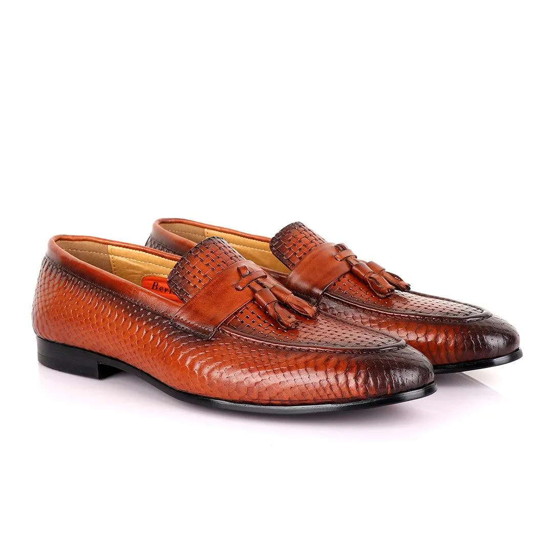 Berluti Tassel Leather  Men's Shoe-Brown