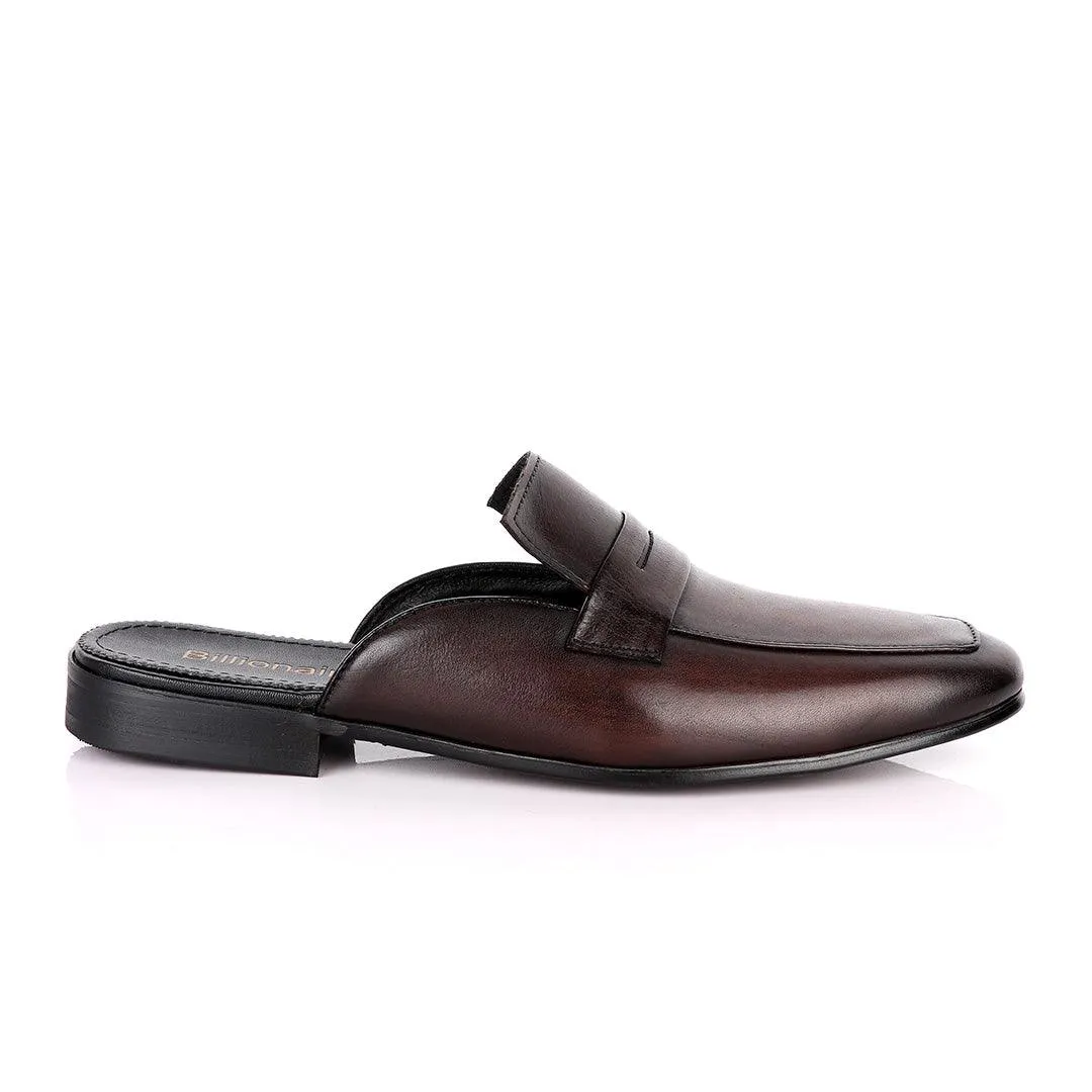 Billionaire Classy Coffee Mole Leather Shoe