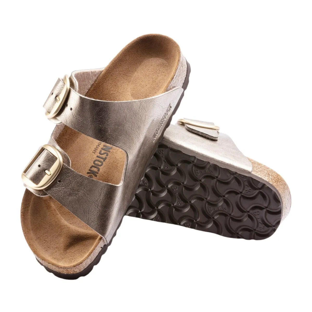 Birkenstock Women's Arizona Big Buckle Birko-Flor Graceful Taupe