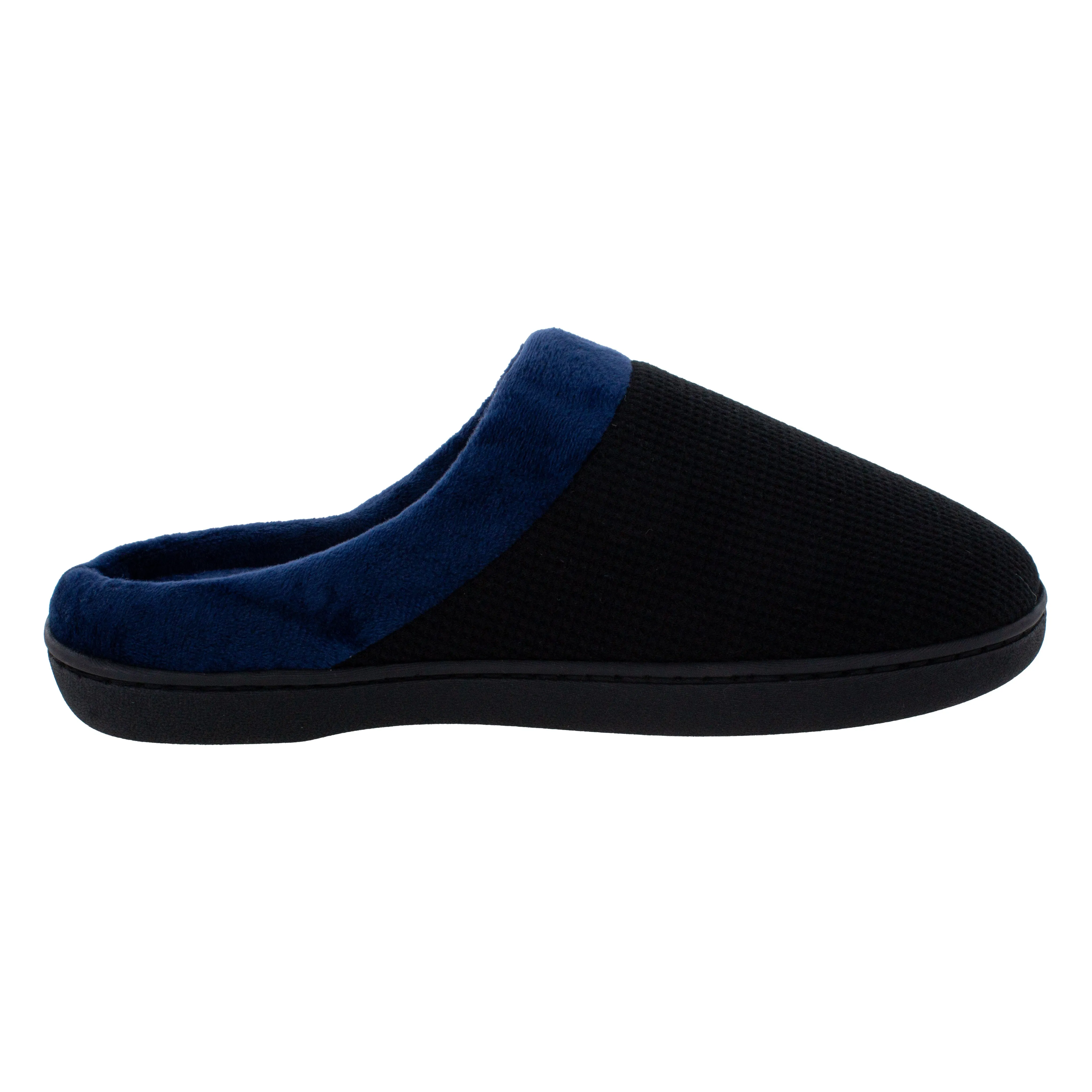 Black and Navy ComfyFeet Clog Slipper