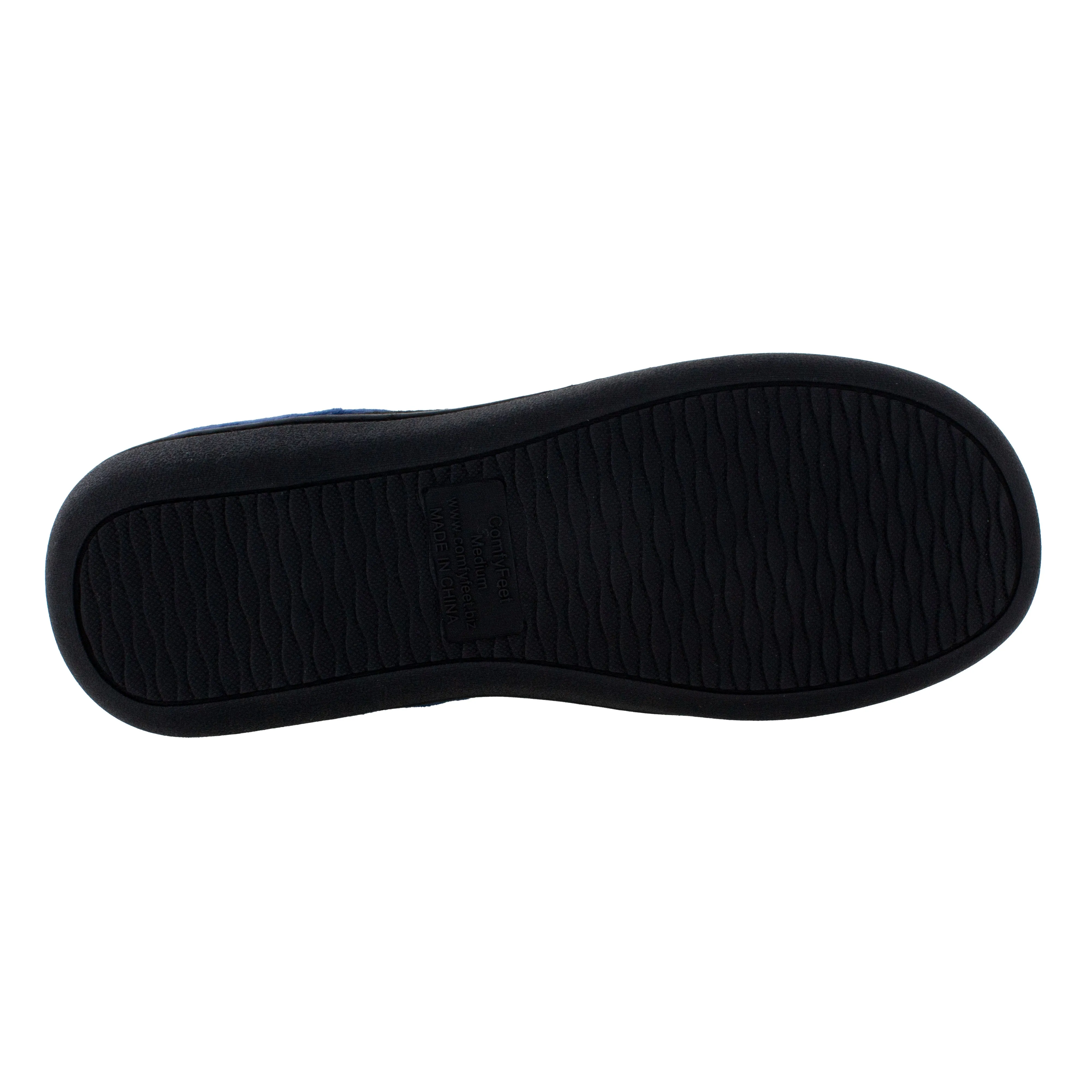 Black and Navy ComfyFeet Clog Slipper