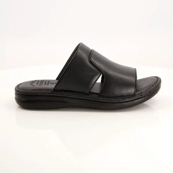 Black Medicated Slippers For Men