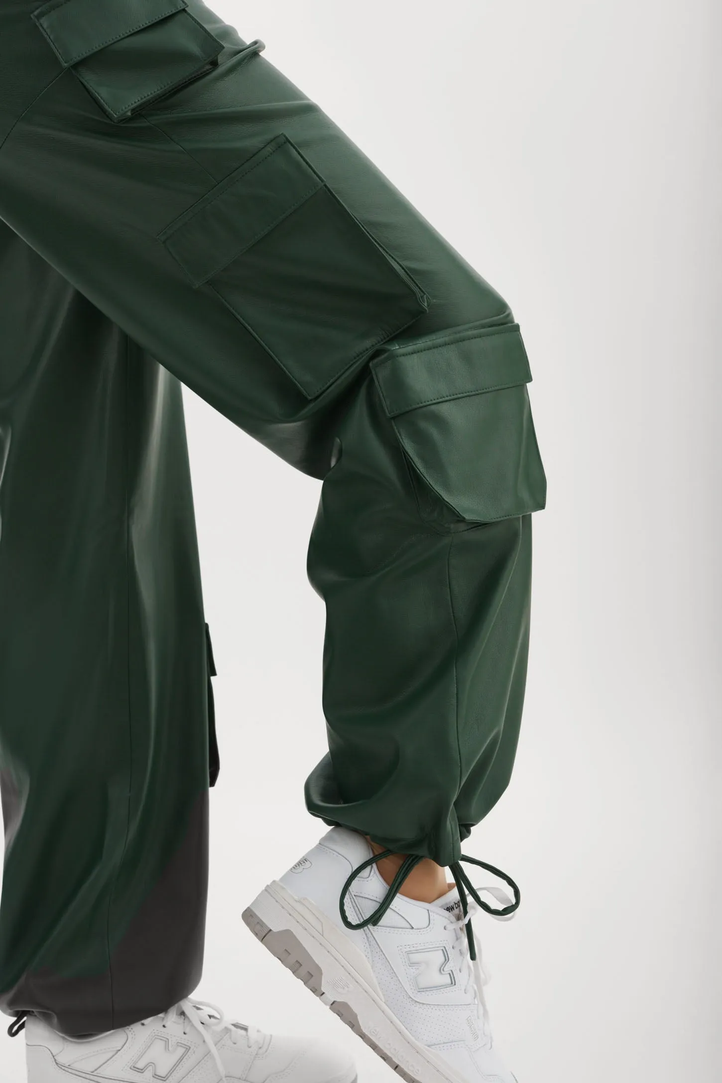 BOBBI | Faux Leather Cargo Pants