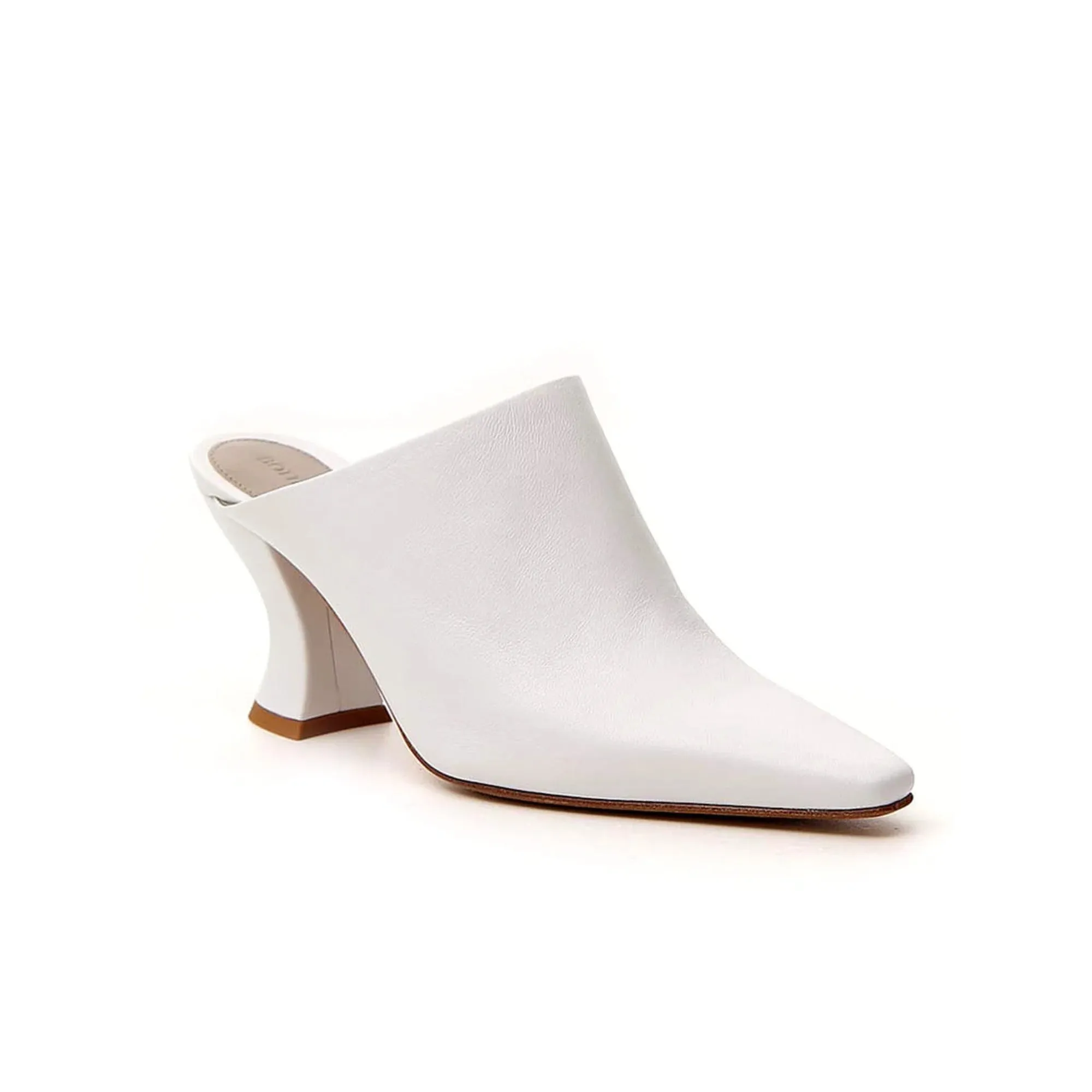 Bottega Veneta Almond Toe Leather Mules