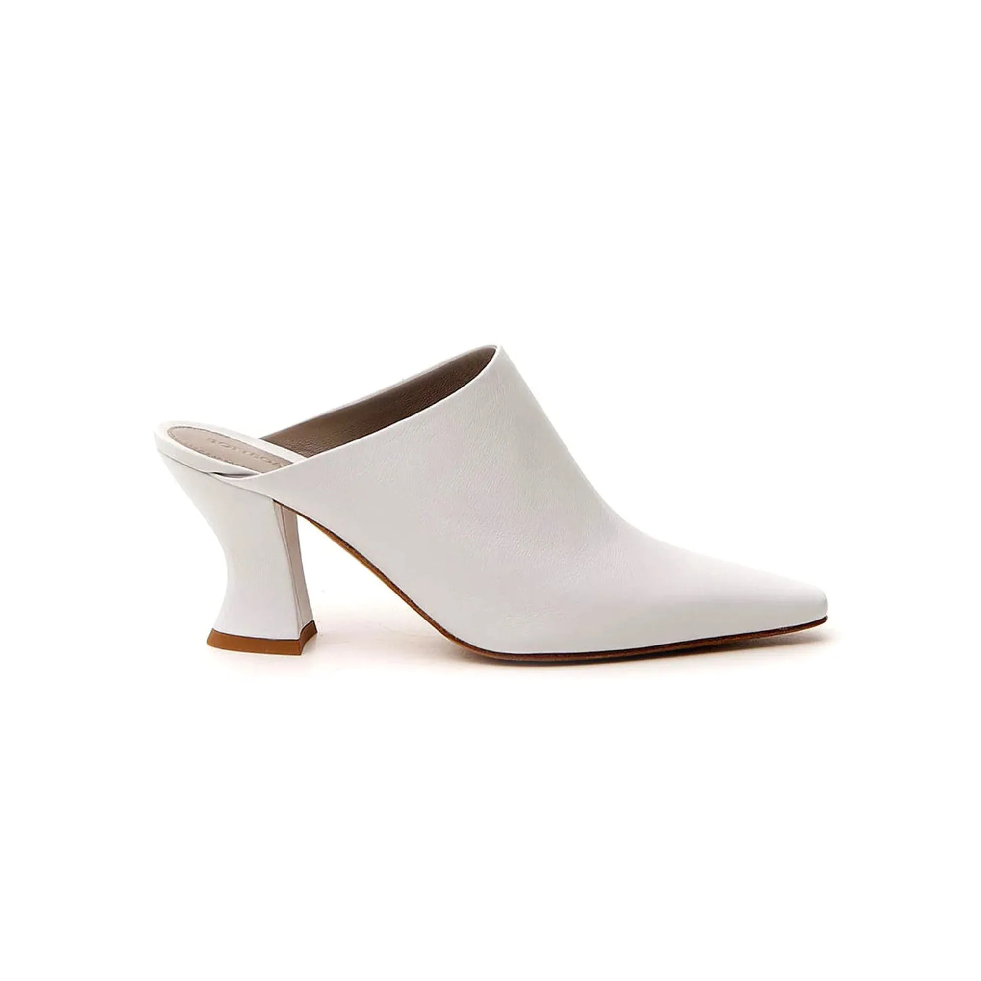 Bottega Veneta Almond Toe Leather Mules