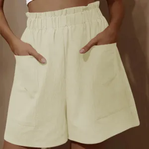 Cotton Bud High Waist Shorts