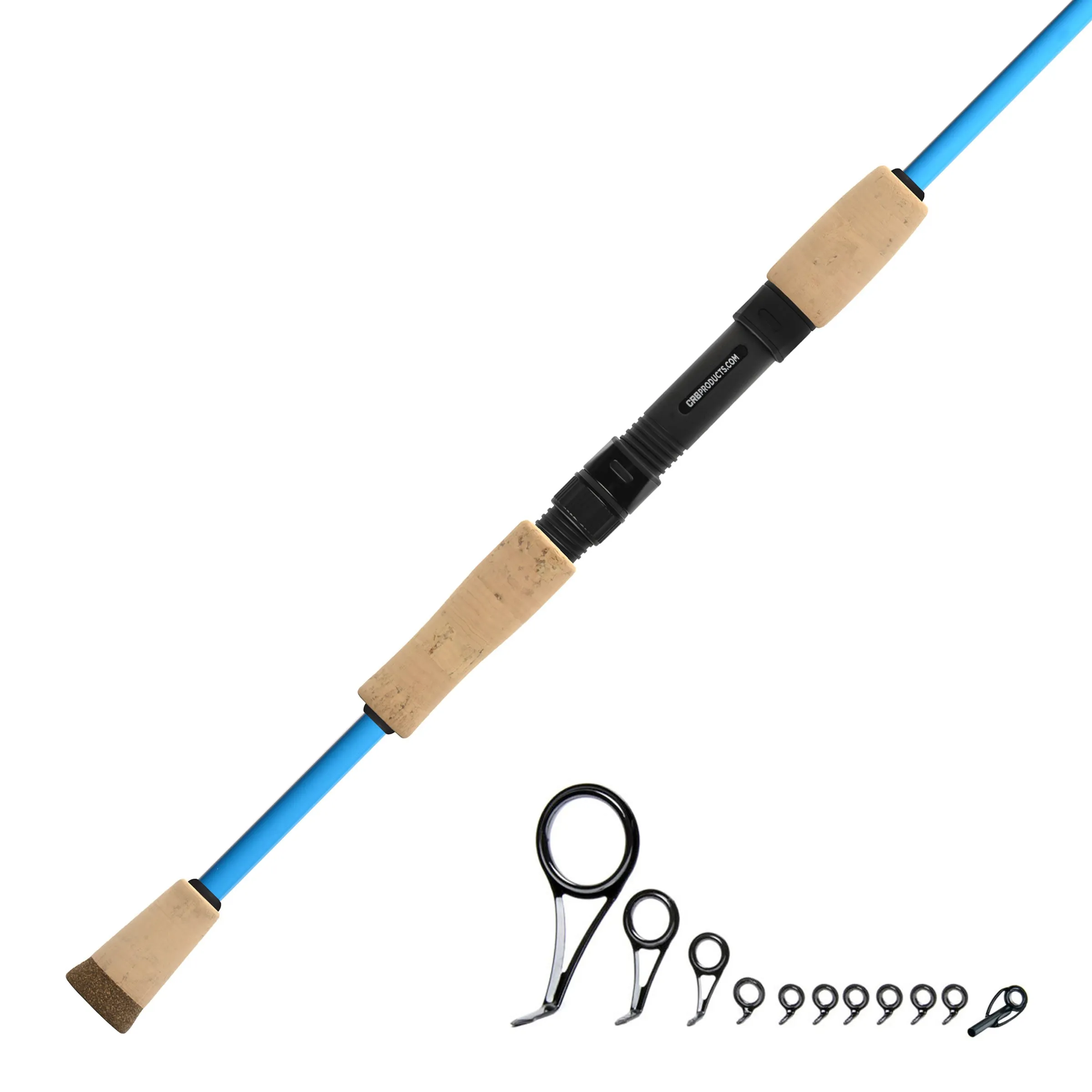 CRB 7'0" Medium 2-Piece Color Spinning Rod Kit