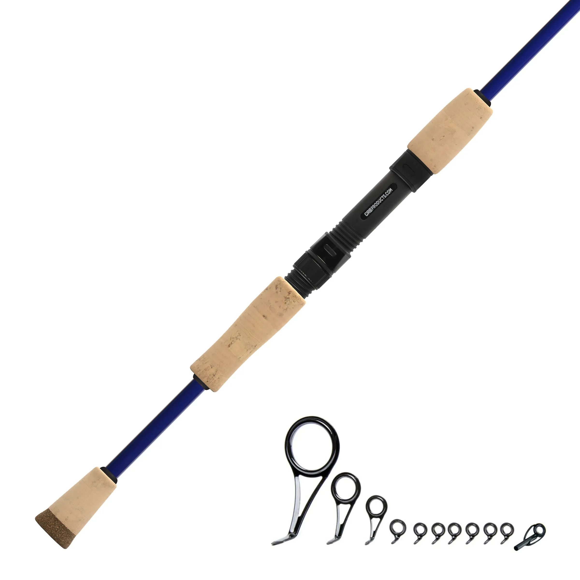 CRB 7'0" Medium 2-Piece Color Spinning Rod Kit