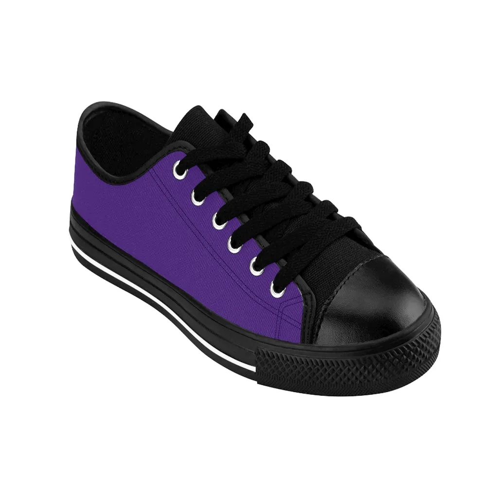 Dark Purple Color Women's Sneakers, Lightweight Low Tops Tennis Running Casual Shoes For Women