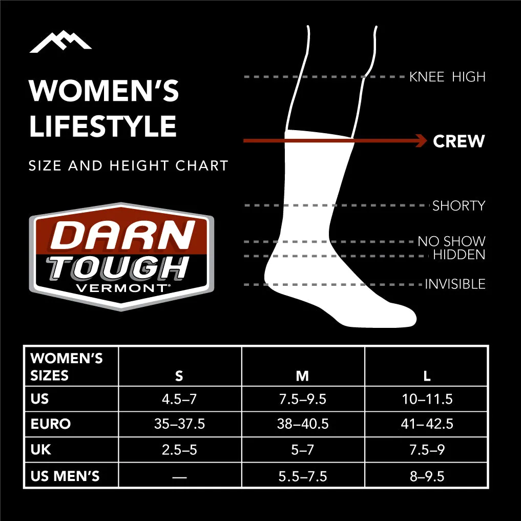 Darn Tough Women's Lifestyle Animal Haus Crew Lightweight with No Cushion eclipse