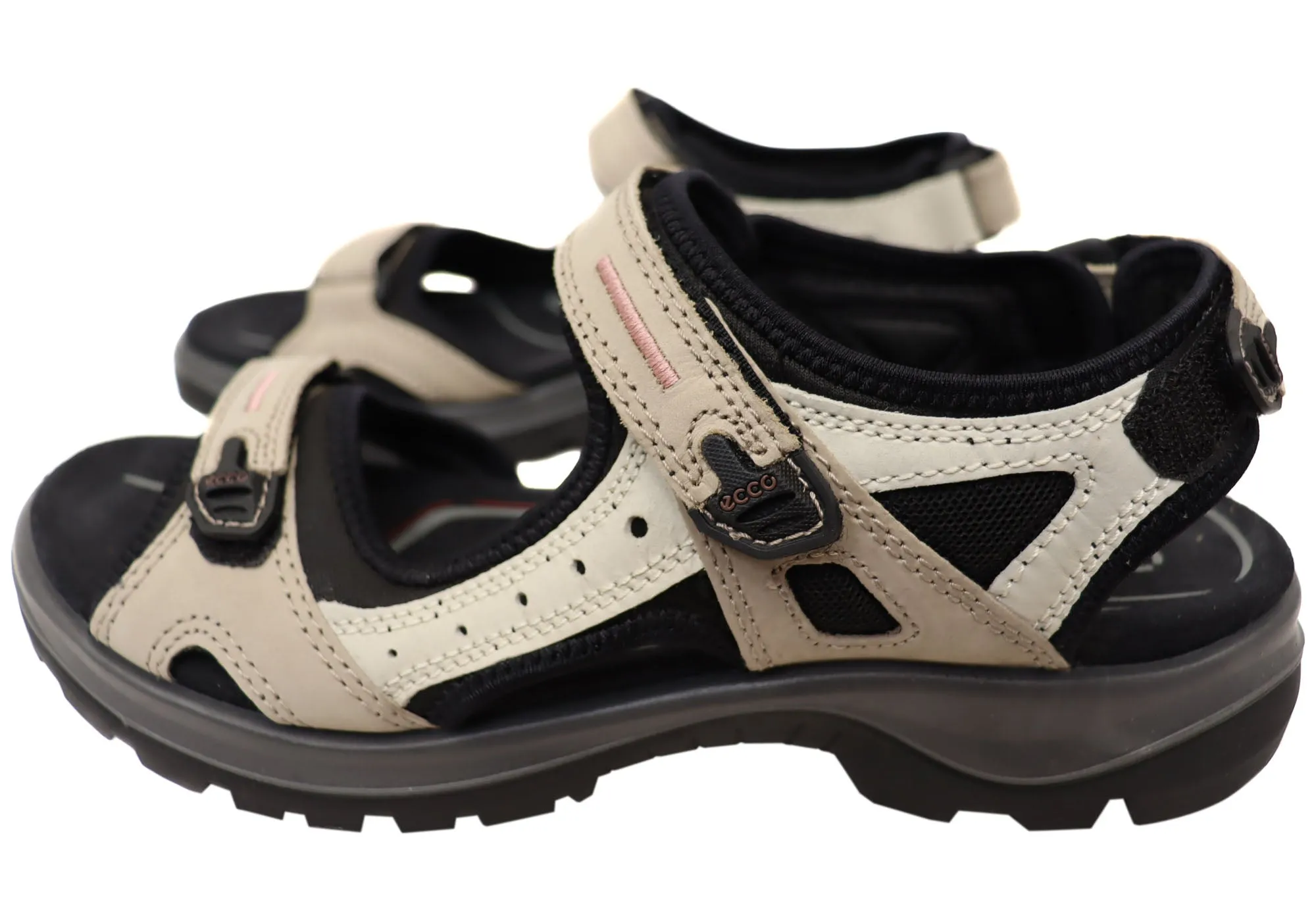 ECCO Womens Offroad Comfortable Leather Adjustable Sandals