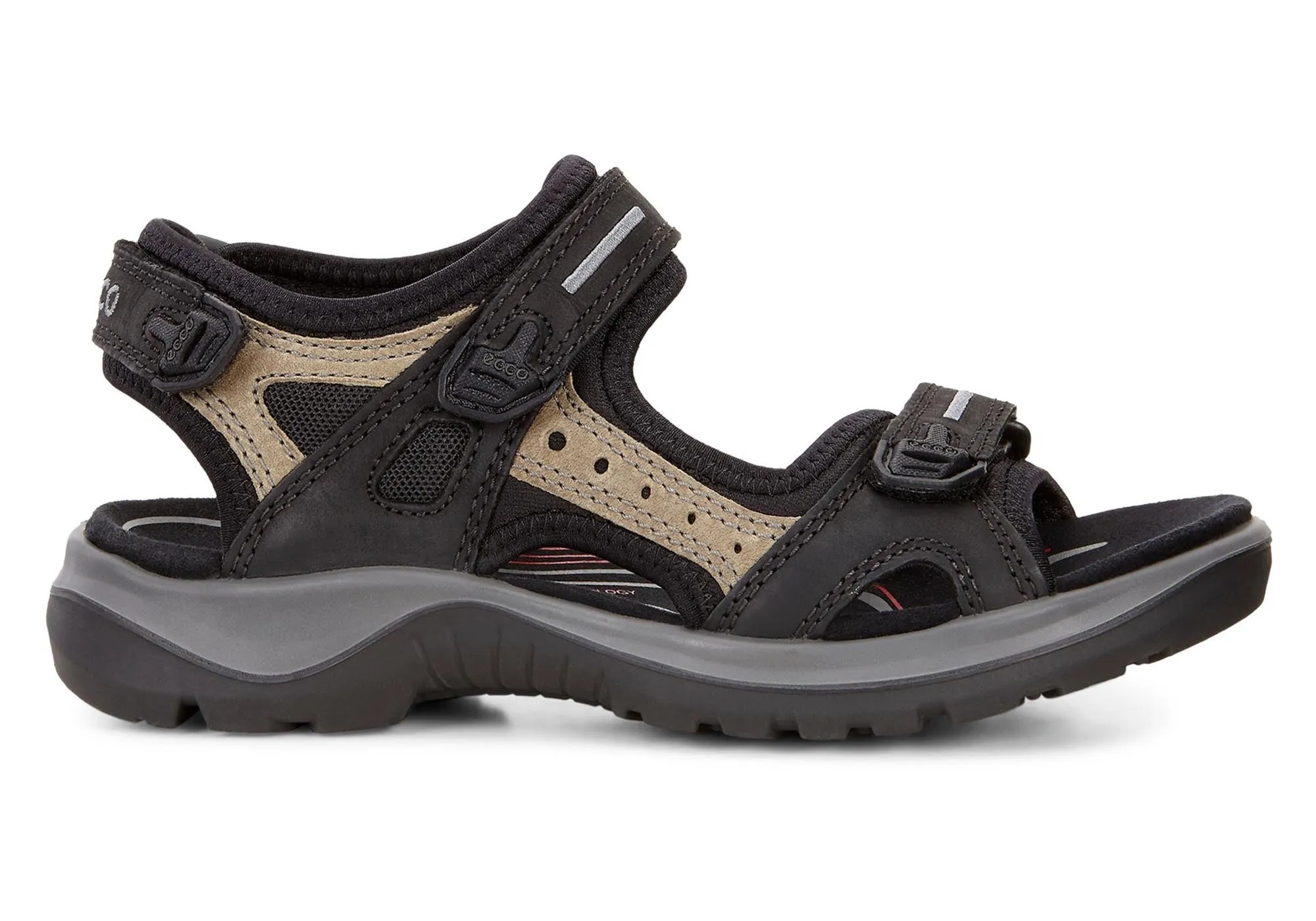 ECCO Womens Offroad Comfortable Leather Adjustable Sandals