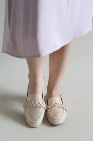 Edith Braided Loafers (Beige) - Size 35