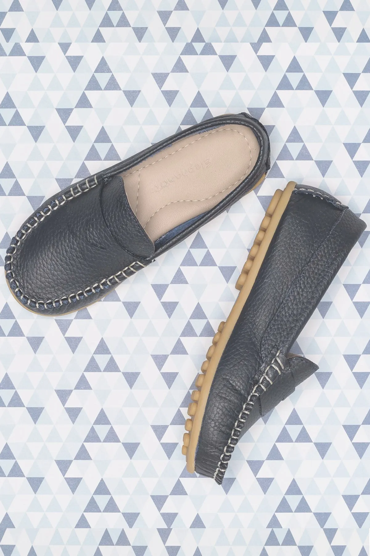 Elephantito Alex Drivers Boys Shoes - Navy