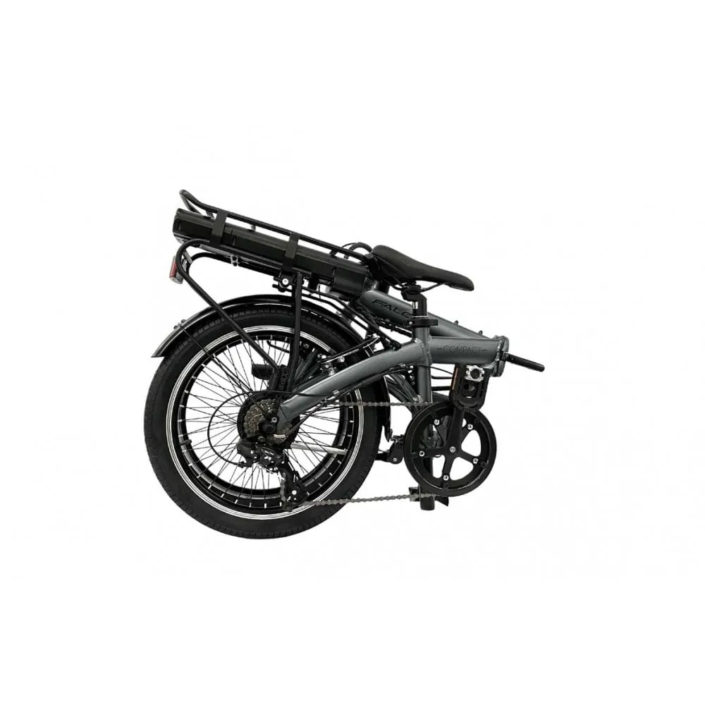 Falcon Compact Electric Folding Bike, 20" Matte Grey