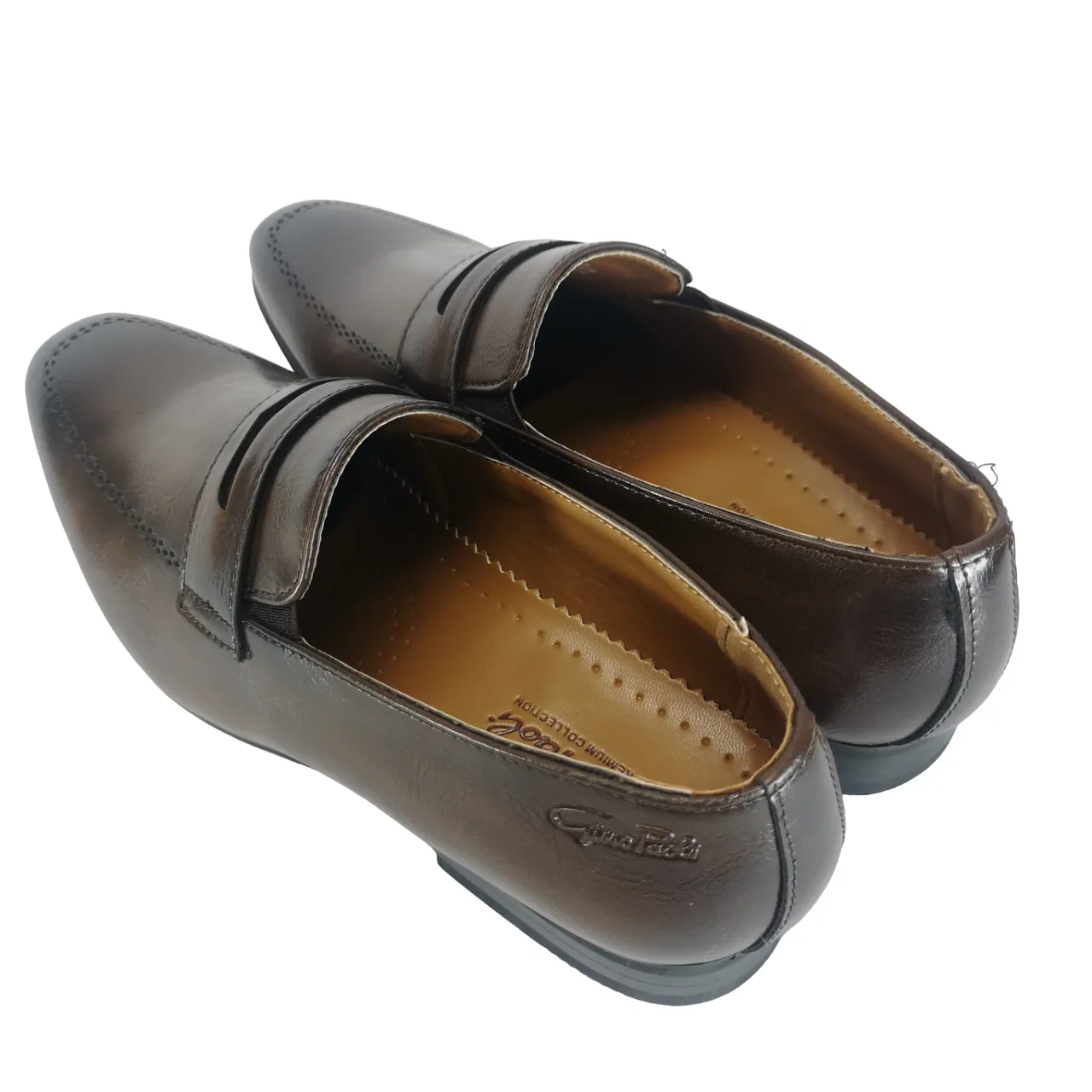 GINO PAOLI Taupe Penny Loafer