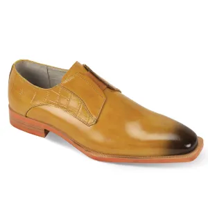 Giovanni Sullivan Scotch Men's Slip-On Dress Shoes Genuine Leather