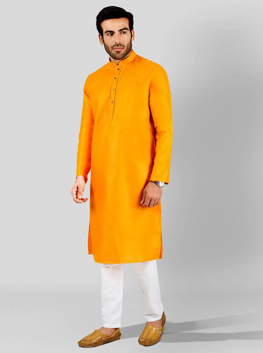 Golden Orange Kurta Set | Azania