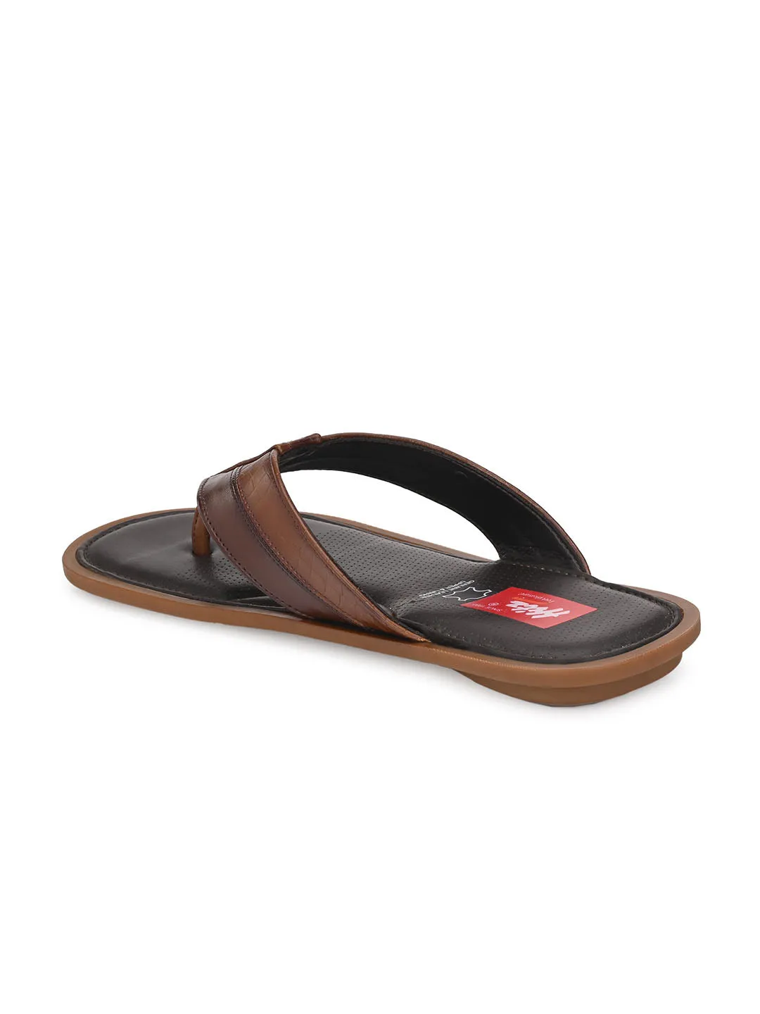 HITZMS_5815 Men's Brown Synthetic Daily Wear Open Slipper