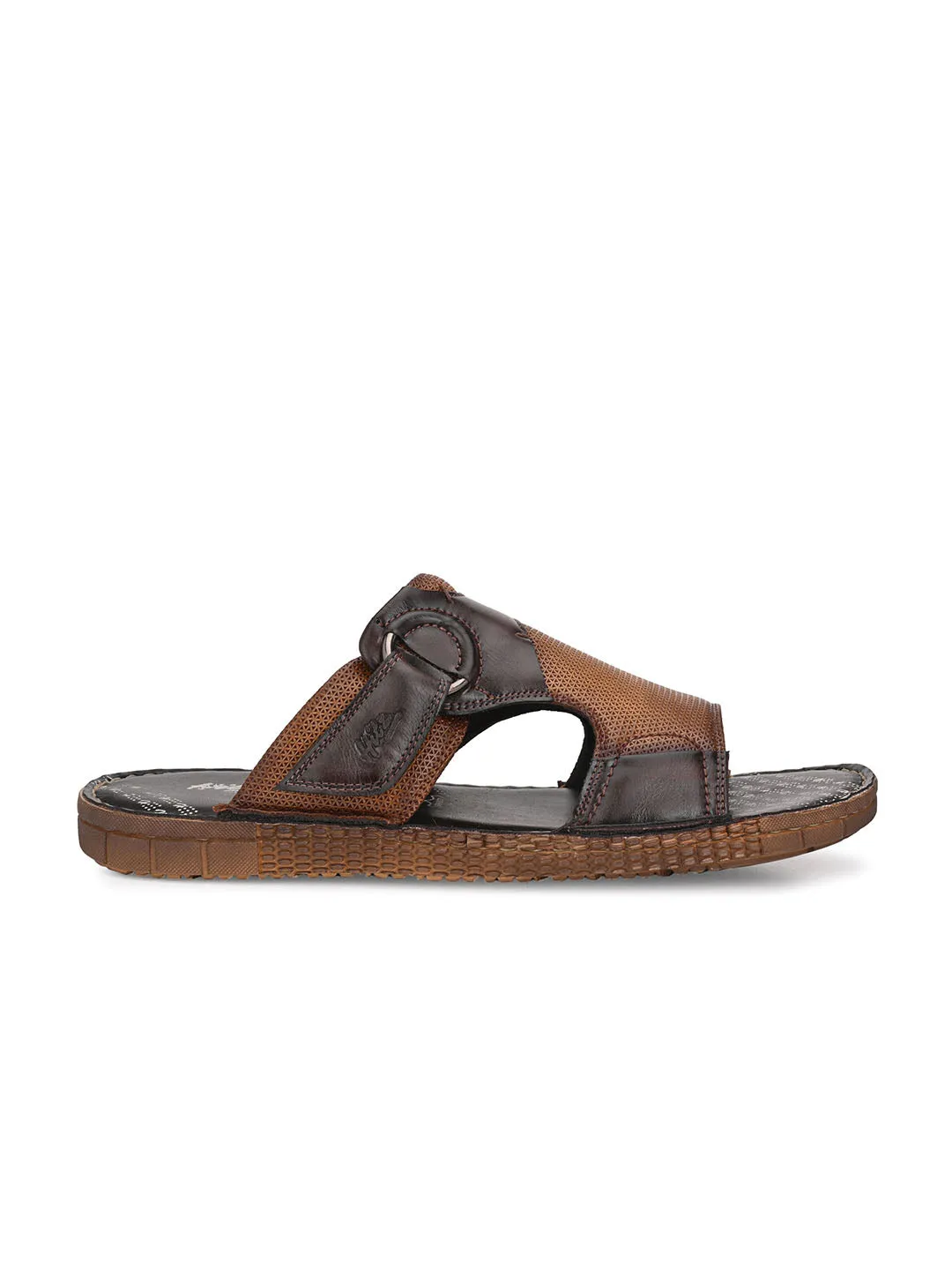 HITZMS_7406 Men's Tan Synthetic Daily Wear Open Slipper