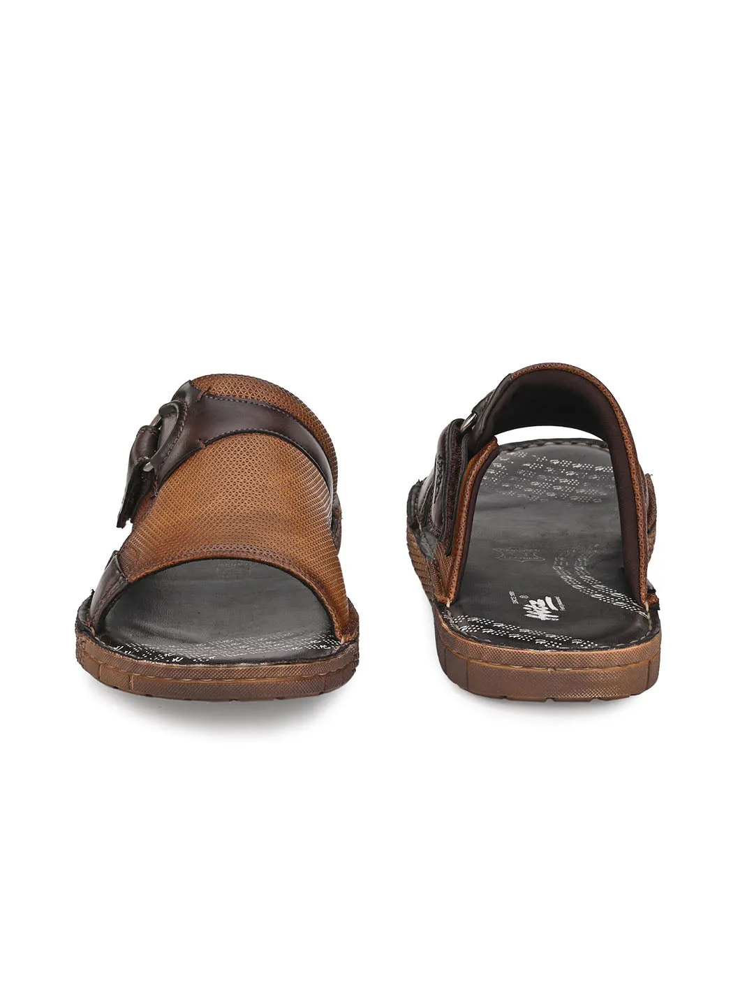 HITZMS_7406 Men's Tan Synthetic Daily Wear Open Slipper