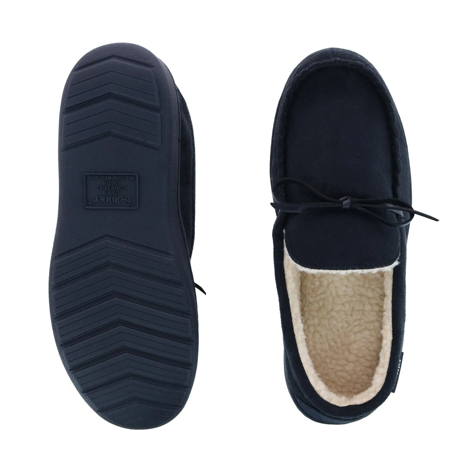 Isotoner Men's Microsuede Nigel Moccasin Slipper