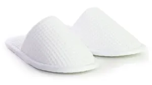 Kids Closed Toe Waffle Slippers, Non-Slip Sole, Comfort & Breathable