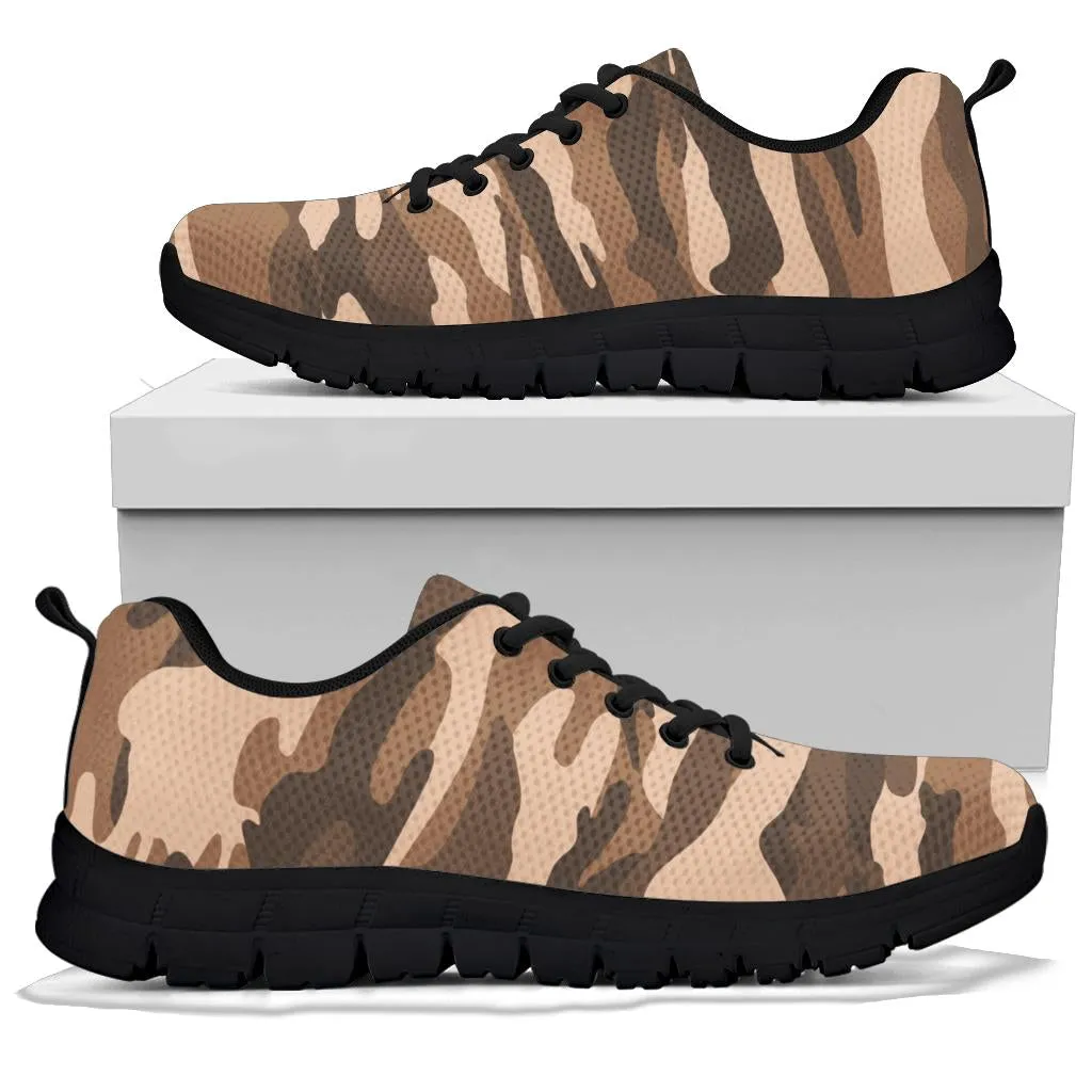 Knit Sneakers_Camo Brown_Combo