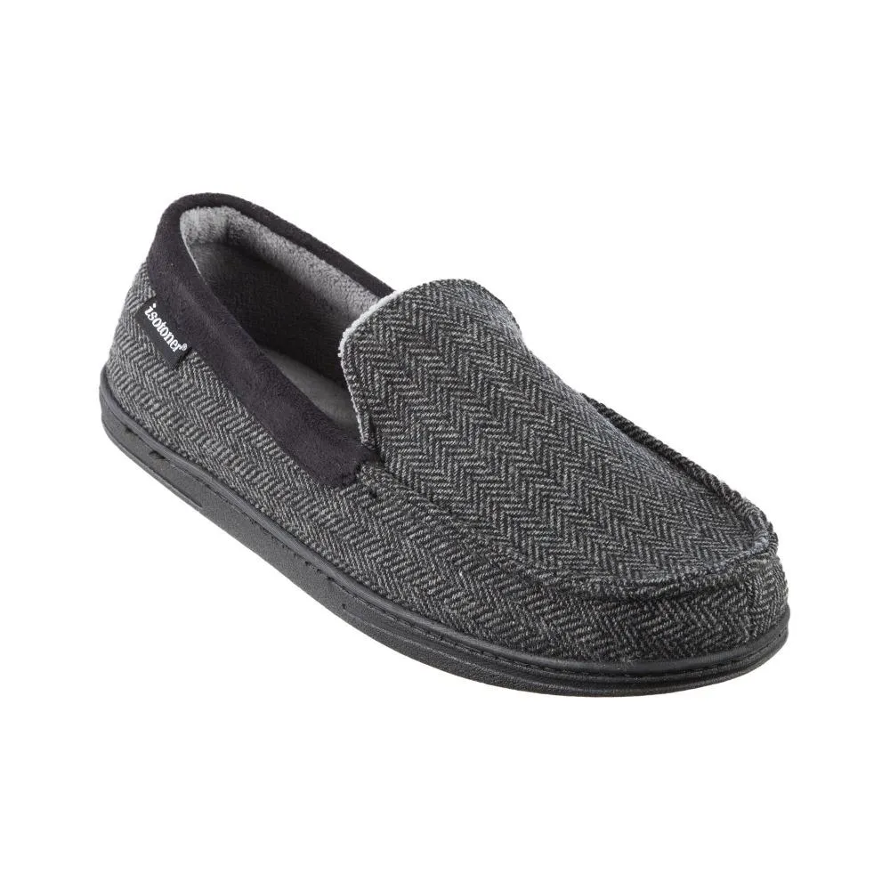 Men’s Logan Herringbone Moccasin Slippers