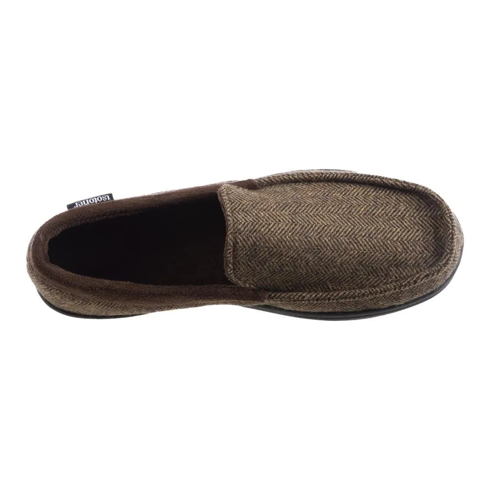 Men’s Logan Herringbone Moccasin Slippers