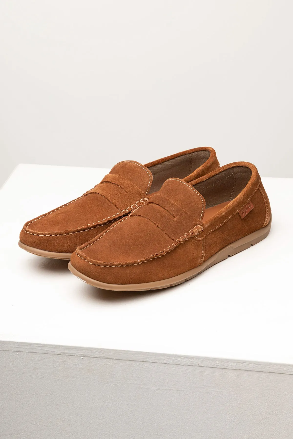 Men's Suede Driving Loafers - Sandsend