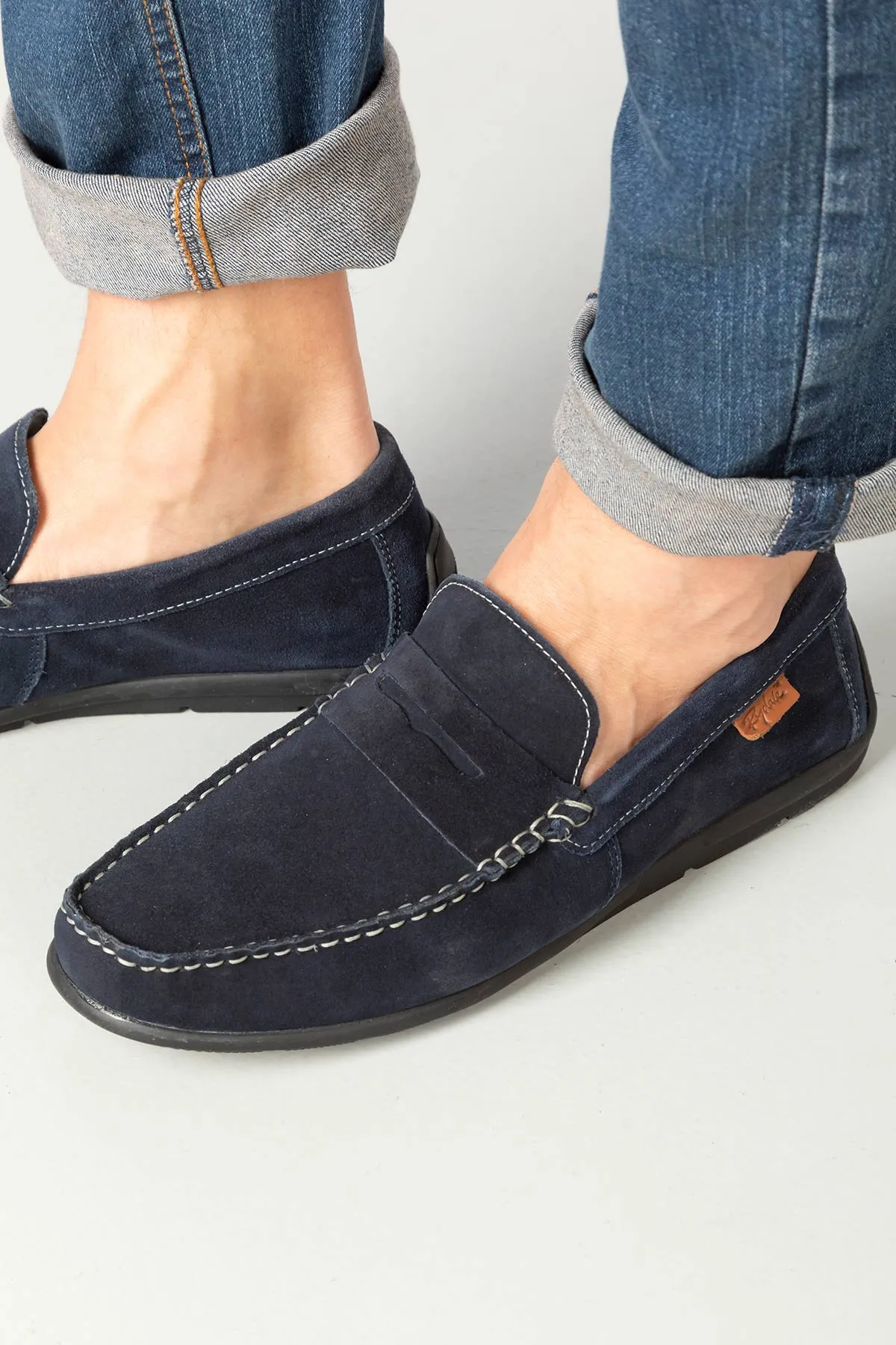 Men's Suede Driving Loafers - Sandsend