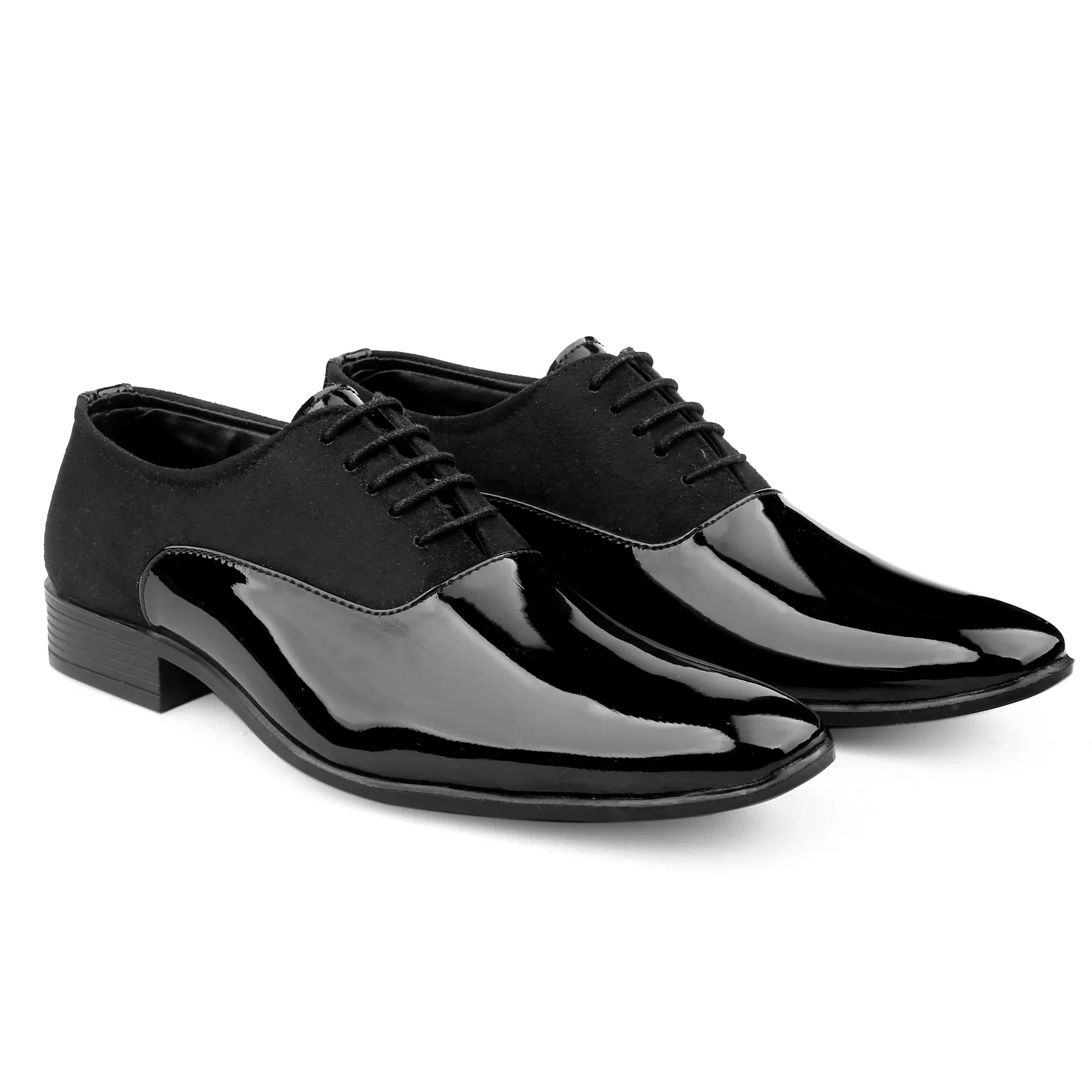 Men's Vegan Leather Lace-up Wedding Wear Shoes