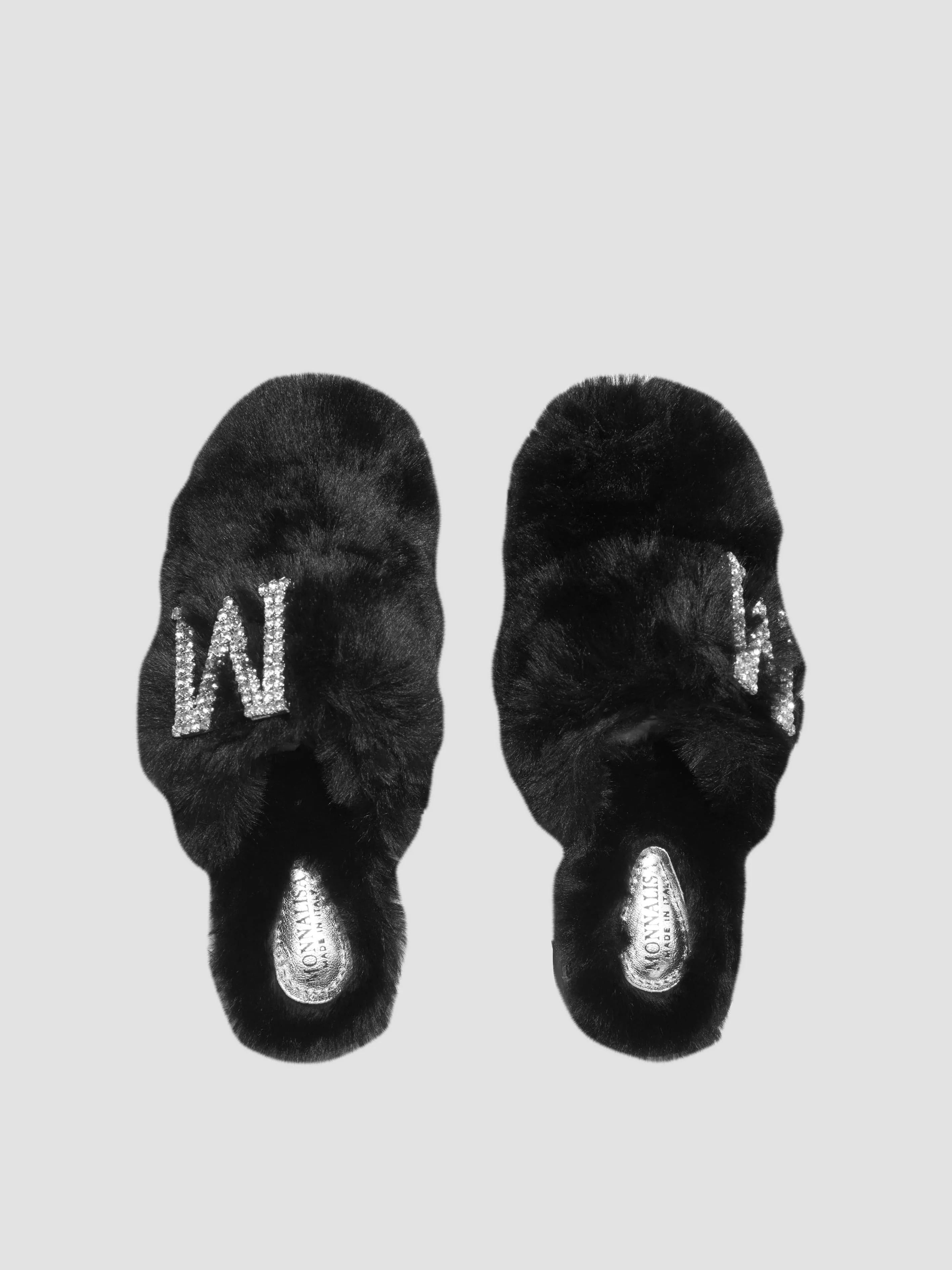 Monnalisa Girls Faux Fur Mules