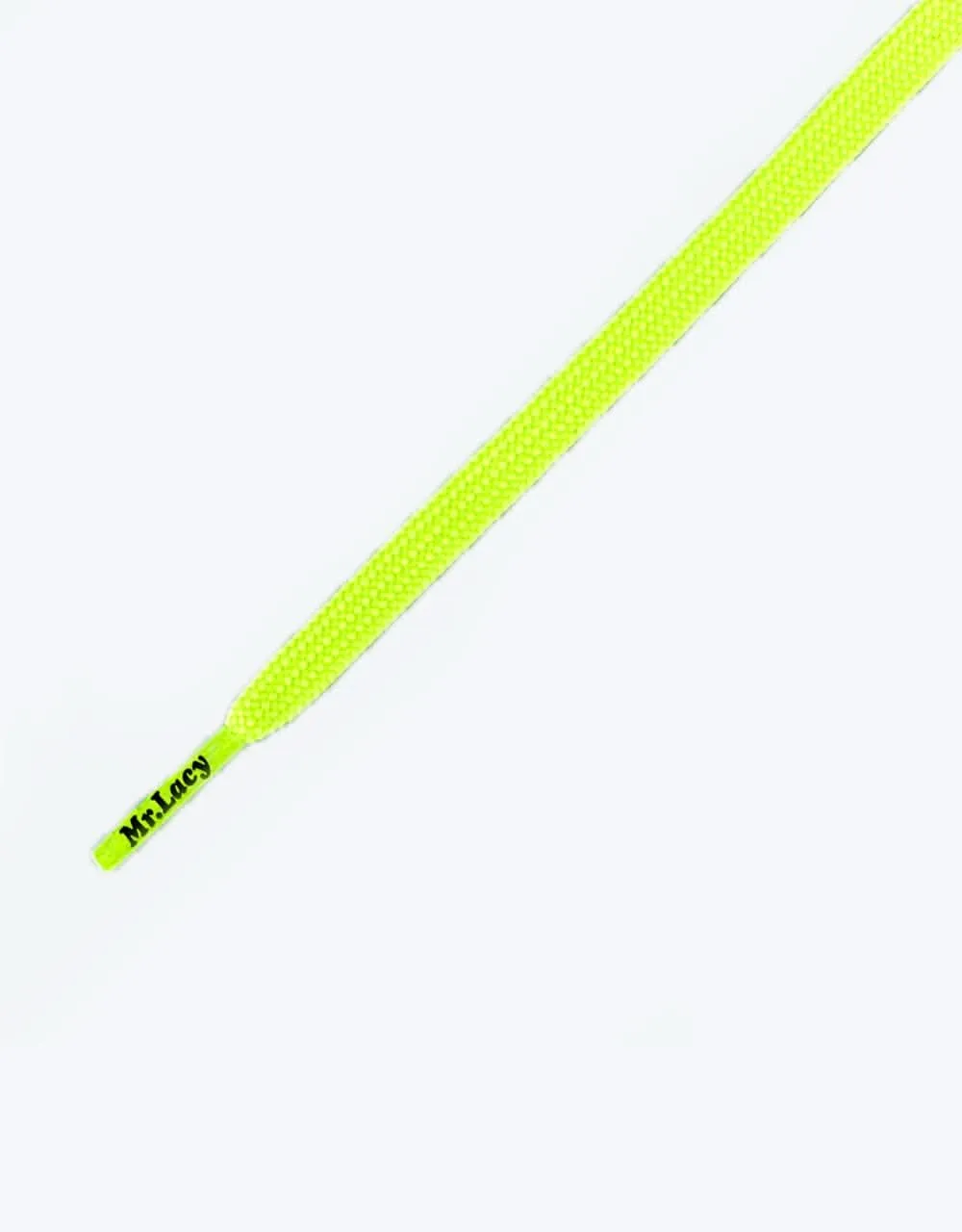 Mr. Lacy Runnies Flat Laces - Neon Lime Yellow