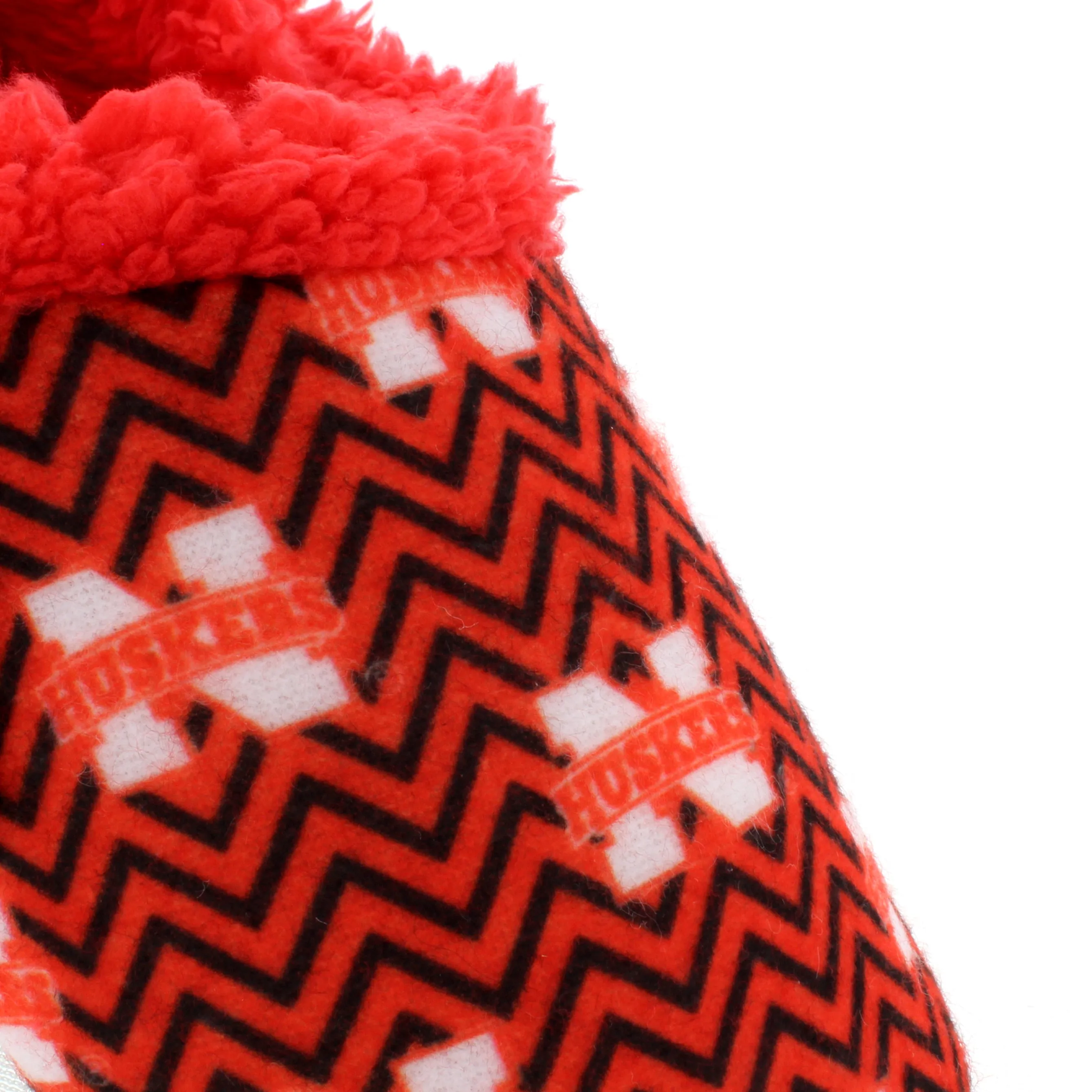 Nebraska Cornhuskers Chevron Slip On Slippers