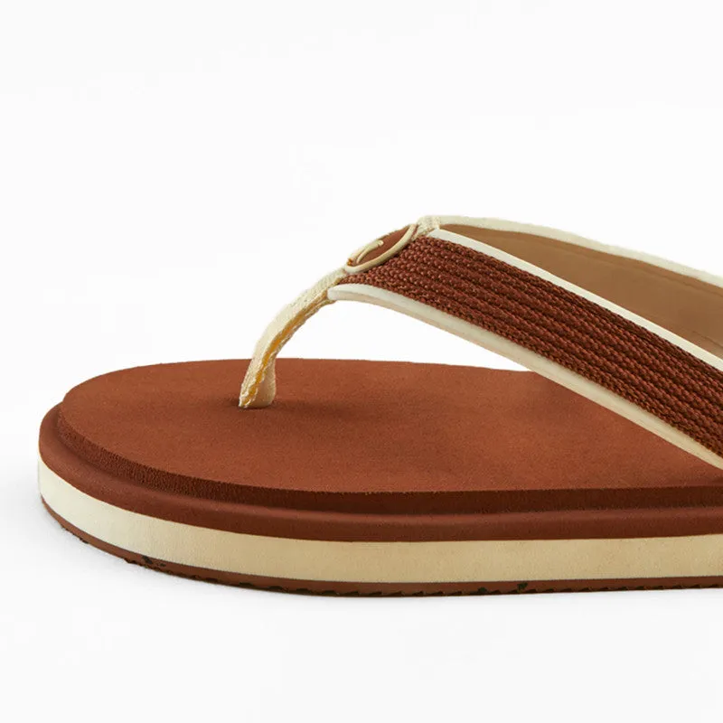 Neeman's Eco Fluffy Flip Flops | Brown | Soft & Comfortable