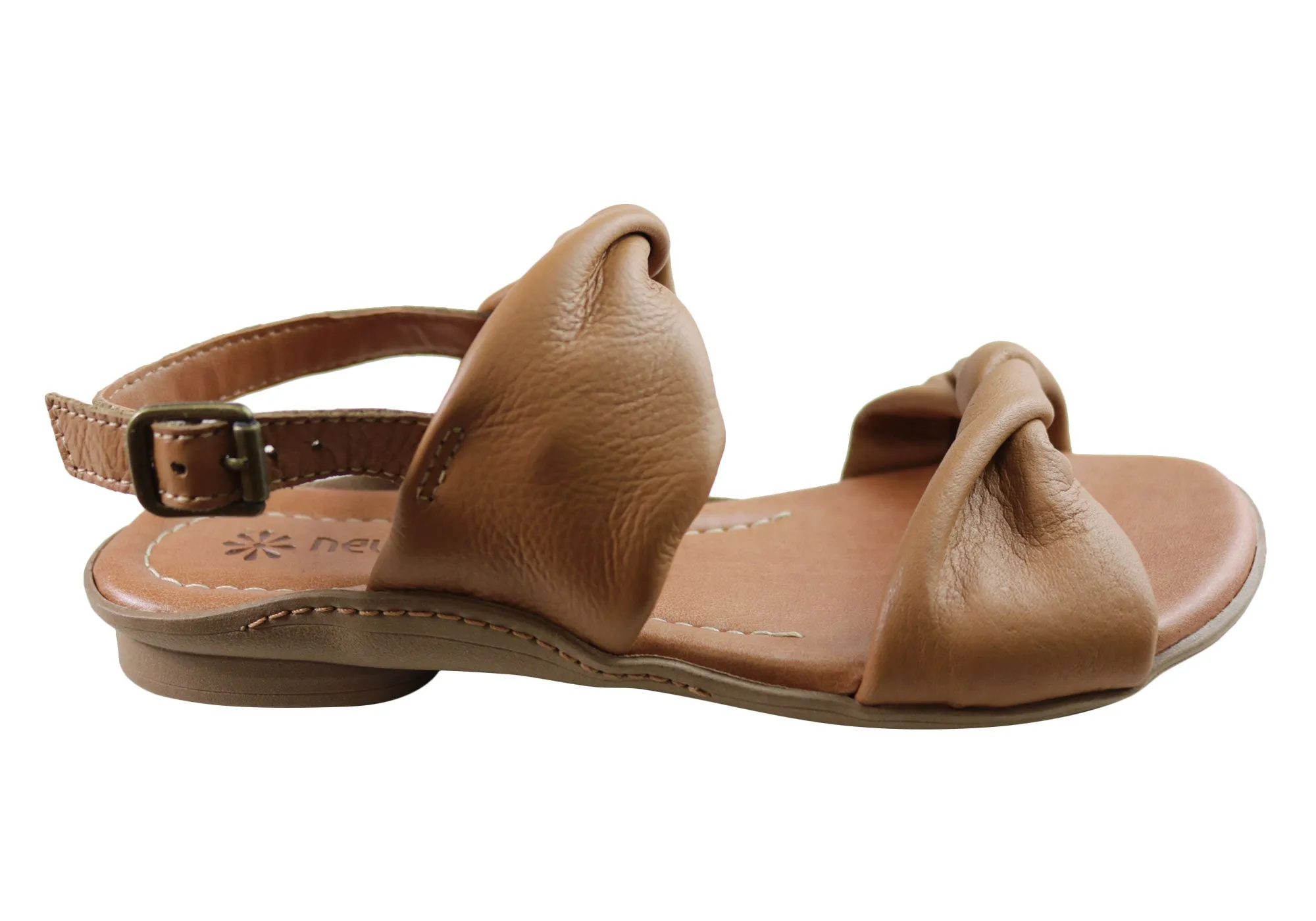 New Face Auckland Womens Comfortable Leather Sandals Made In Brazil