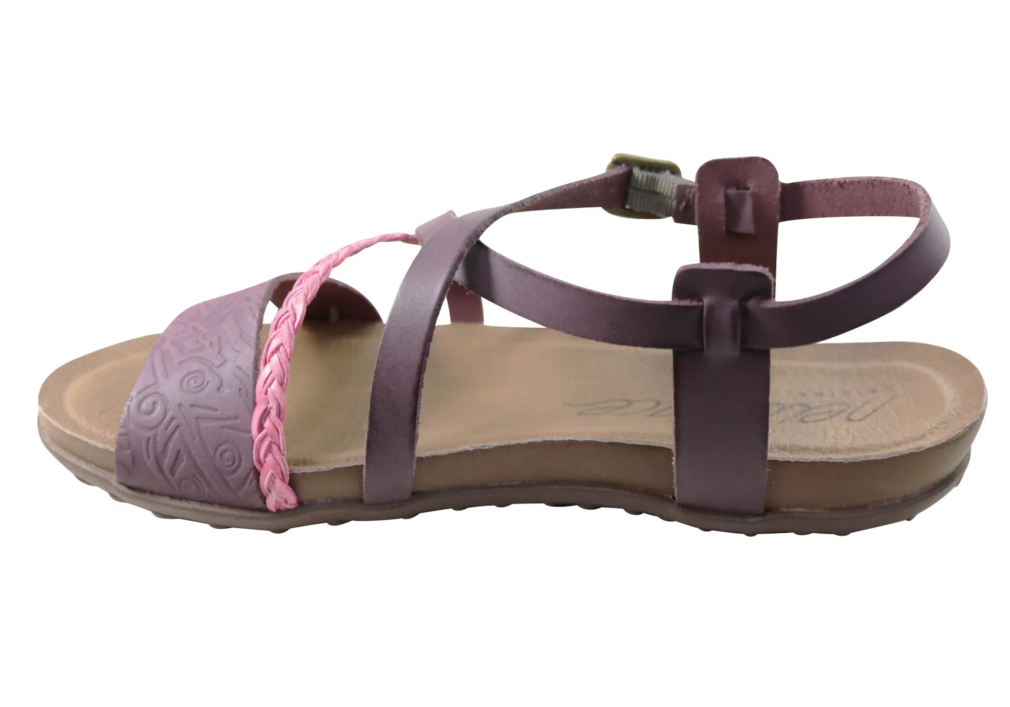 New Face Laurina Womens Comfortable Leather Sandals Made In Brazil