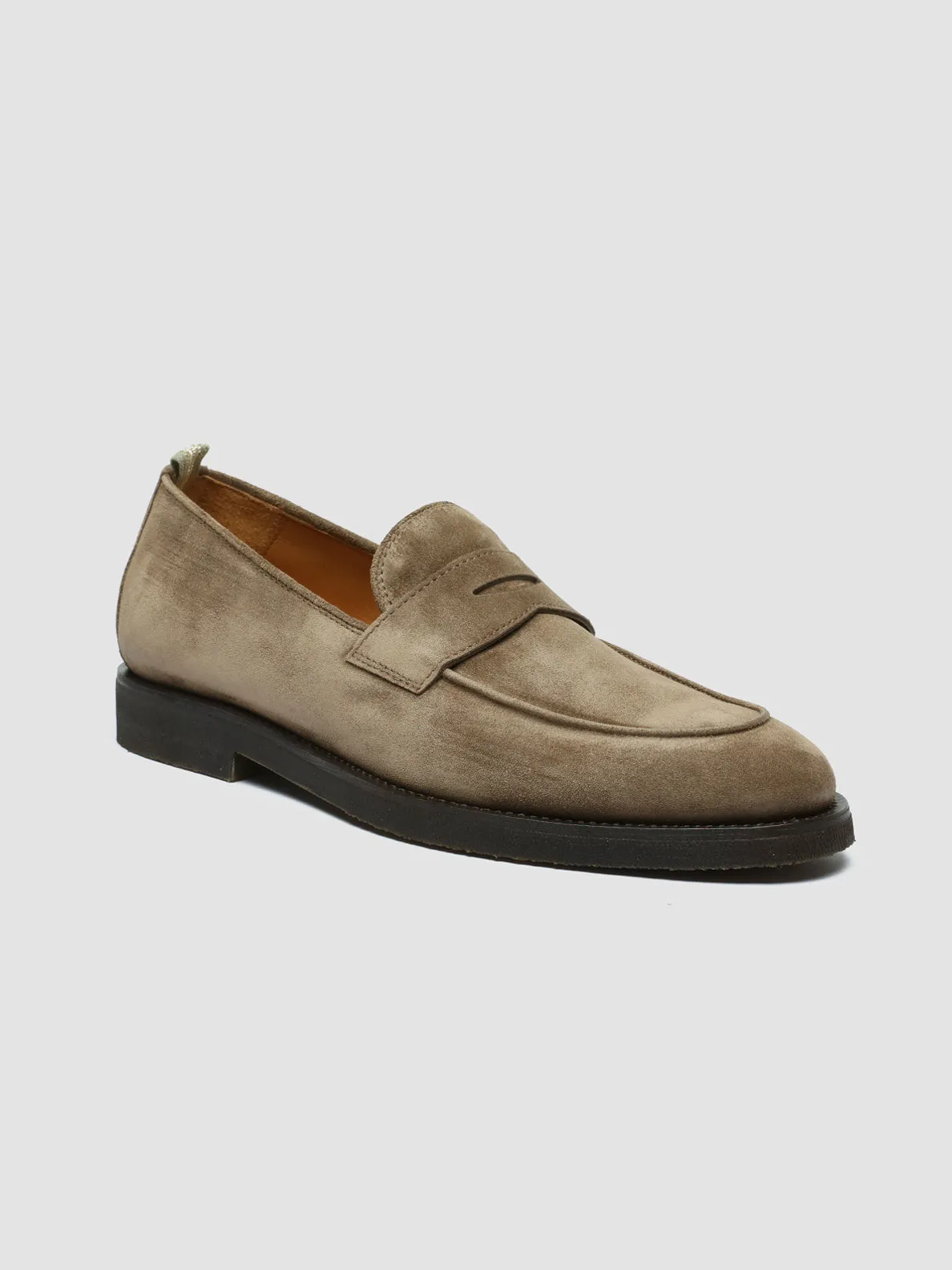 OPERA FLEXI 101 - Taupe Suede Penny Loafers