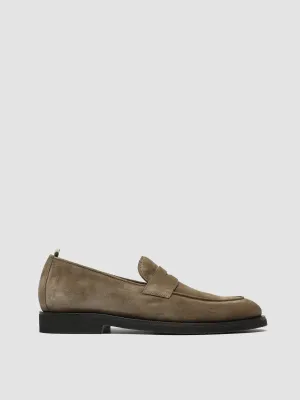 OPERA FLEXI 101 - Taupe Suede Penny Loafers